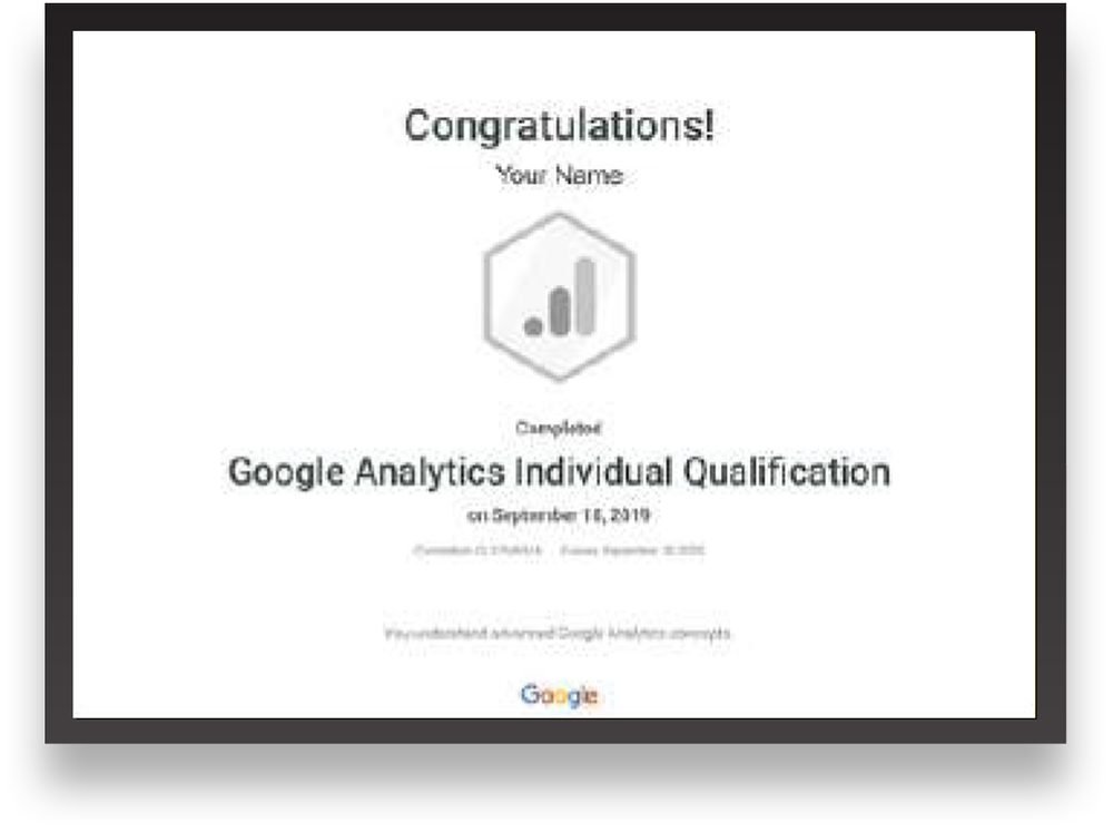 Google Analytics Individual Qualification