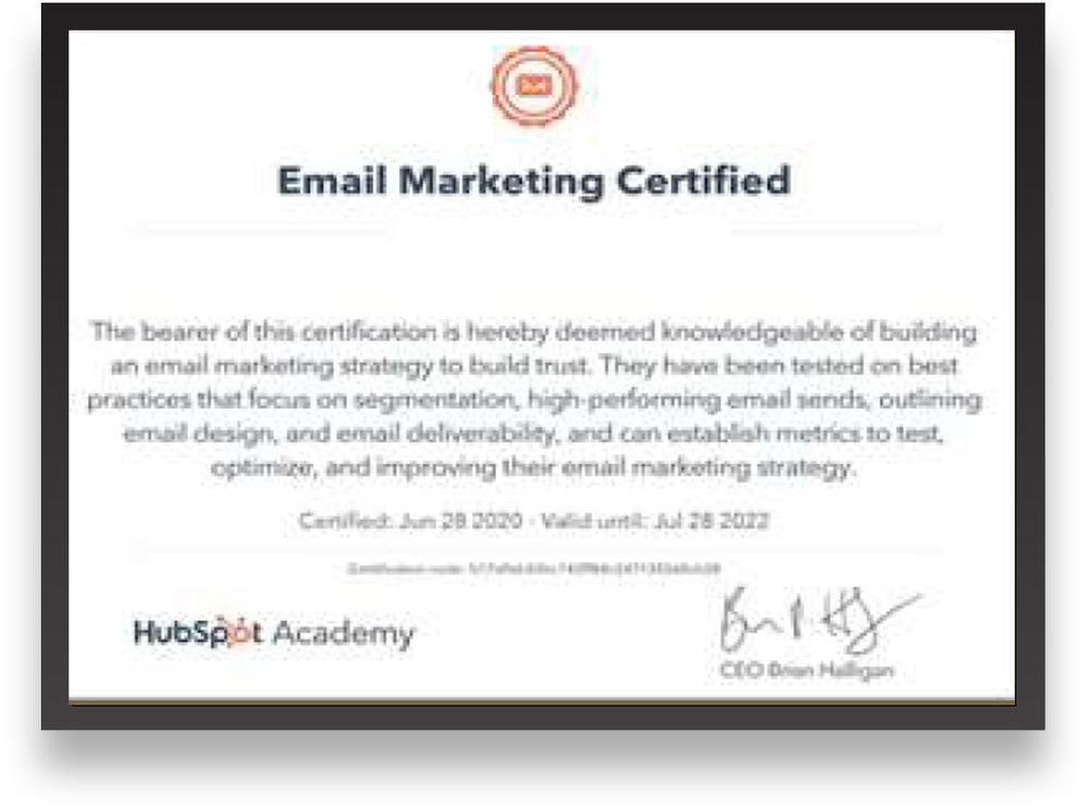 Email Marketing Certification