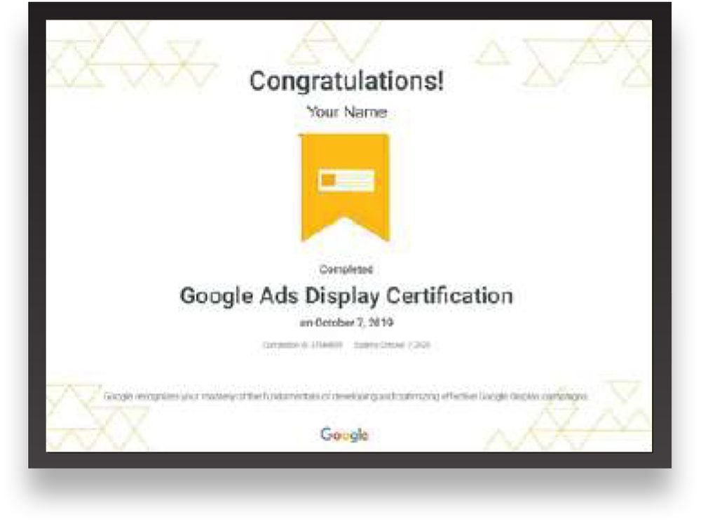 Google Ads Display Certification