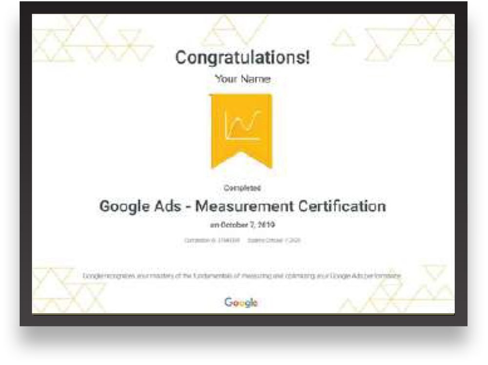 Google Ads Measurement Certification