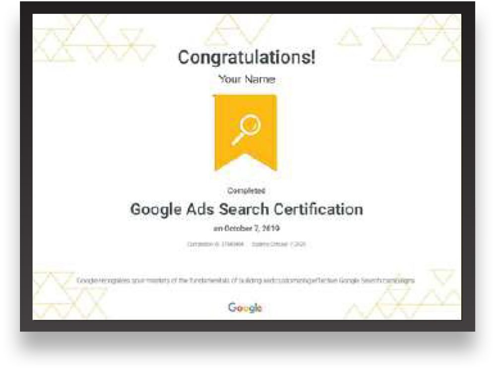 Google Ads Search Certification
