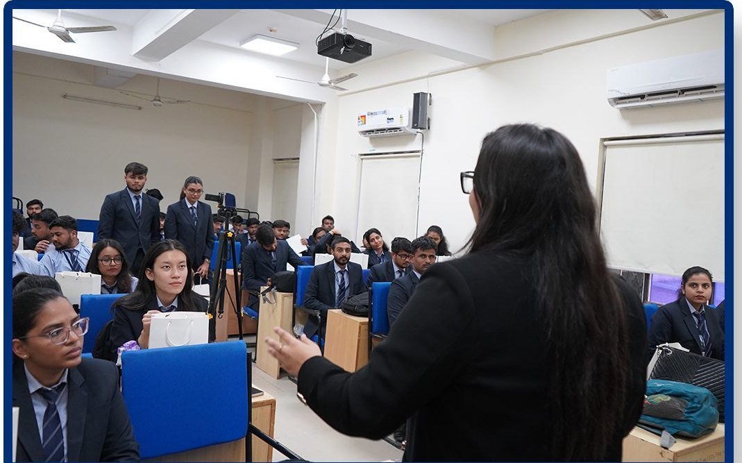 A live training session in progress at the Rohtak campus