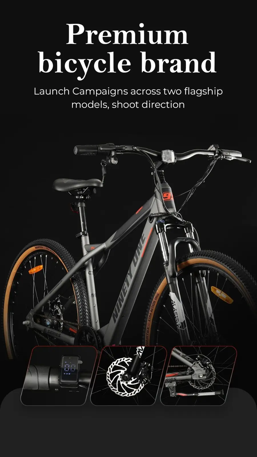 Premium bicycle brand: Launch campaigns across two flagship models, shoot direction