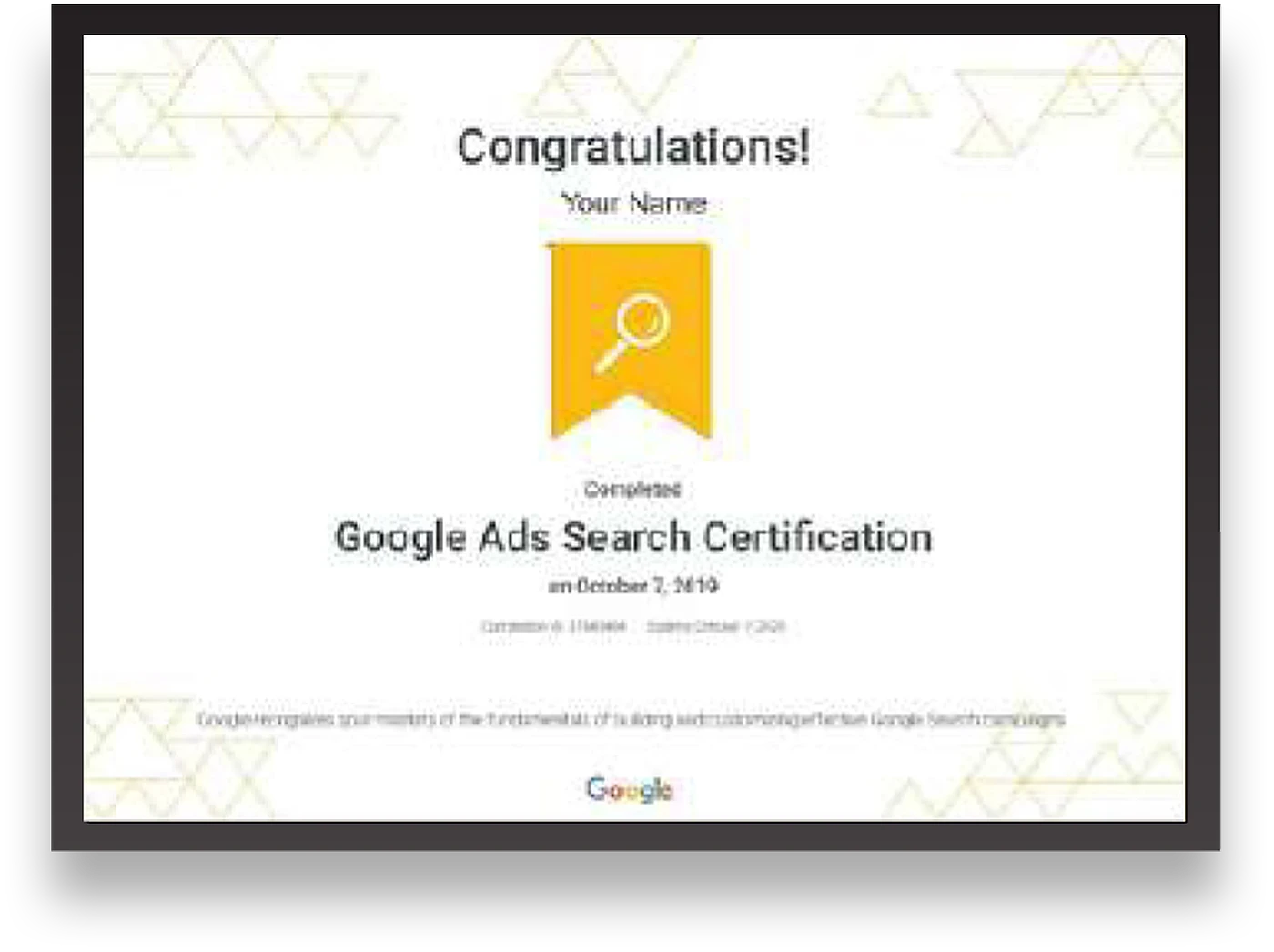 Google Ads Search Certification