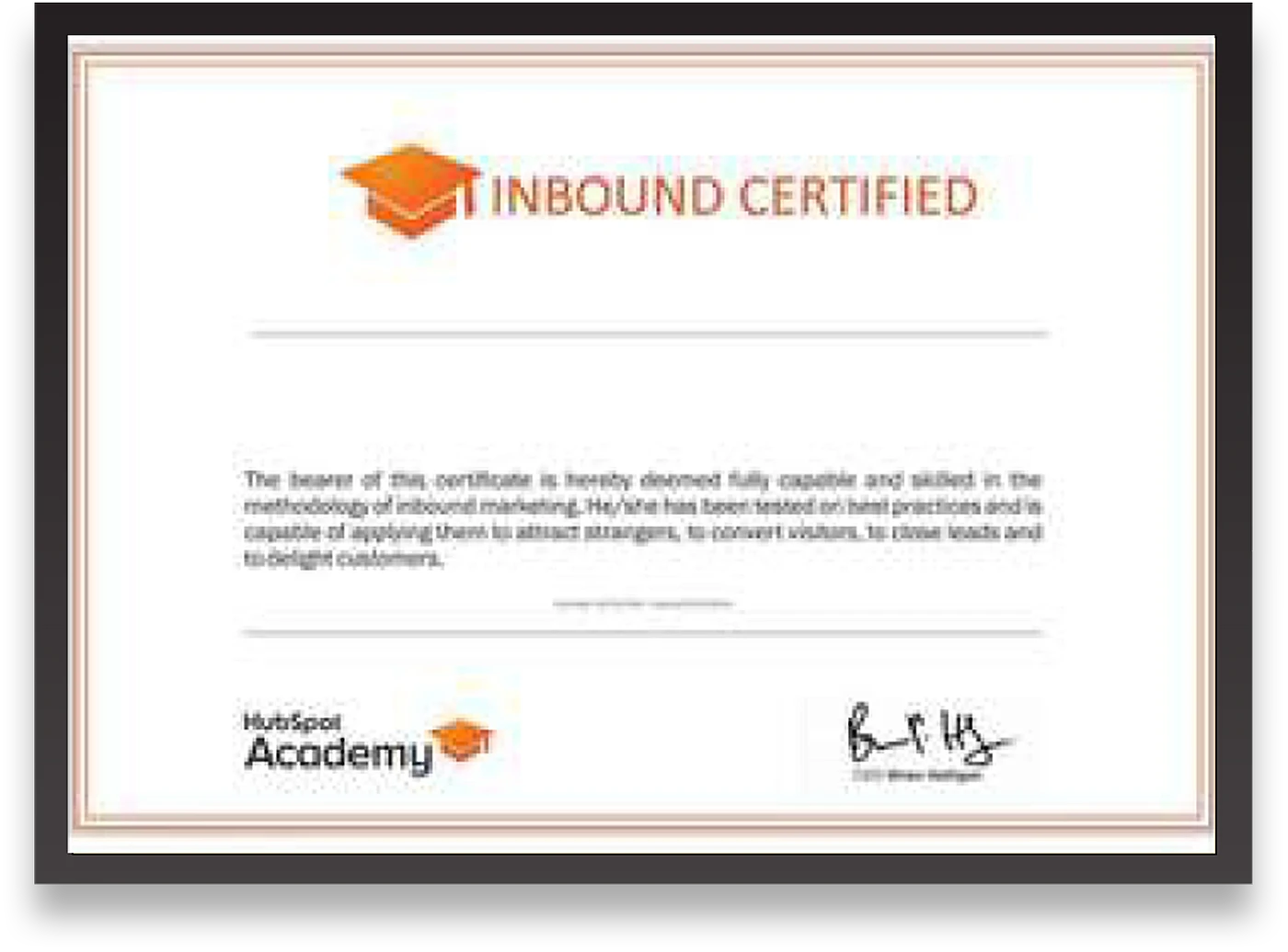 HubSpot Inbound Marketing Certification